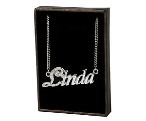 ̵ۥ꡼ͥå쥹ͥå쥹kɥåcollana con nome linda 18k p...