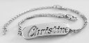 【送料無料】アクセサリー ネックレス ブレスレットクリスティーヌホワイトゴールドメッキクリスマスbracciale con nome christine 18k bianco oro placcato regali di natale per la sua