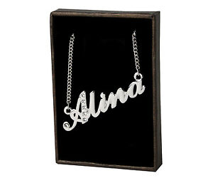 ̵ۥ꡼ͥå쥹ͥå쥹ktۥ磻ȥɥåեnome collana alina 18 kt bianco placcato ororealizzati con elementi swarovski