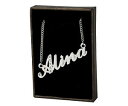 【送料無料】アクセサリー ネックレス ネックレスktホワイトゴールドメッキスワロフスキーnome collana alina 18 kt bianco placcato ororealizzati con elementi swarovski