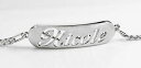 【送料無料】アクセサリー ネックレス ブレスレットニコールホワイトゴールドメッキクリスマスbracciale con nome nicole 18k bianco oro placcato regali di natale per la sua