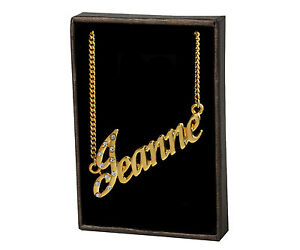 ̵ۥ꡼ͥå쥹ͥå쥹kɥåcollana con nome jeanne 18k...