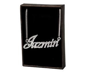 ̵ۥ꡼ͥå쥹ͥå쥹kɥåcollana con nome jazmin 18k pla...