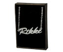 【送料無料】アクセサリー ネックレス ホワイトゴールドメッキネックレスチェーンrikke 18ct bianco oro placcatura collana con nomenome apprecation catena love