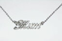 【送料無料】アクセサリー ネックレス マンマミーホワイトメッキゴールドネックレスクリスマスクリスマスmamma 18ct bianco oro placcatura collana con nomenatale xmas apprezzamento