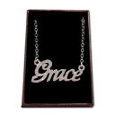 【送料無料】アクセサリー ネックレス グレースゴールドネックレスパーソナライズbianco oro placcato collana con nomegraceidea regalo per leiregali personalizzati