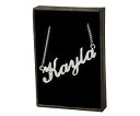 【送料無料】アクセサリー ネックレス ネックレスホワイトゴールドスワロフスキーエレメントcollana con nome kayla 18ct bianco oro placcatorealizzati con elementi swarovski