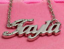 【送料無料】アクセサリー ネックレス ネックレスホワイトゴールドメッキアクセサリカスタムcollana nome tayla 18ct bianco oro placcatoaccessori compleanno personalizzati si