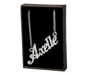 ̵ۥ꡼ͥå쥹ͥå쥹kɥåcollana con nome axelle 18k pla...