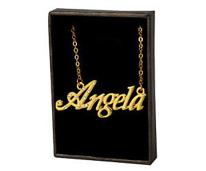 ̵ۥ꡼ͥå쥹󥸥ͥå쥹collana con nome angela 18k placcato ...