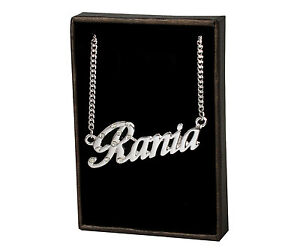 ̵ۥ꡼ͥå쥹ͥå쥹kɥåcollana con nome rania 18k plac...