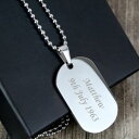 アクセサリー　ネックレス　カスタムステンレススチールタグネックレスpersonalizzato inciso in acciaio inox dog tag collana idea regalo per gli uomini padri