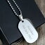 【送料無料】アクセサリー　ネックレス　カスタムステンレススチールタグネックレスpersonalizzato inciso in acciaio inox dog tag collana idea regalo per gli uomini padri