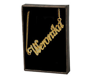 ̵ۥ꡼ͥå쥹ͥå쥹kɥåcollana con nome weronika 18k p...