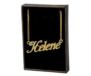 ̵ۥ꡼ͥå쥹ͥå쥹kɥåcollana con nome helene 18k pla...