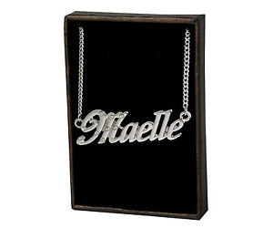 ̵ۥ꡼ͥå쥹ͥå쥹kɥåcollana con nome maelle 18k pla...