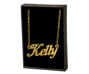 アクセサリー　ネックレス　ネームネックレスケリーnome collana kelly 18k placcato oro regalo nuziale nekless anniversario di famiglia