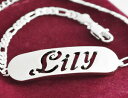 bracciale con nome lily 18k placcato oro silver plated regalo personalizzatoユリカスタムブレスレット※注意※NYからの配送になりますので2週間前後お時間をいただきます。人気の商品は在庫が無い場合がございます。ご了承くださいませ。サイズの種類の商品は購入時の備考欄にご希望のサイズをご記載ください。　携帯メールでの登録ですと楽天からのメールが届かない場合がございます。