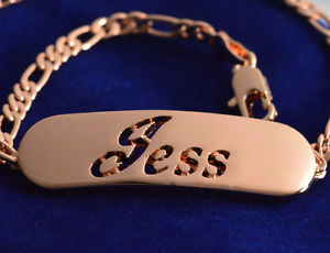 ̵ۥ꡼ͥå쥹֥쥹åbracciale con nome jess 18k placcato oro ...