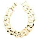 【送料無料】アクセサリー ネックレス ヒップホップブレスレットゴールドiced out bold massiccio hip hop bracciale curb 20mm oro