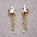 【送料無料】アクセサリー ネックレス プチモンブランローズタッセルロングboucles doreilles clous petit lapin blanc dor fleur rose tassel long email l2