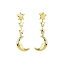 【送料無料】アクセサリー　ネックレス　イヤリングスチール2jewels orecchini donna 261134 acciaio pendenti lunghi dorati luna stelle charms