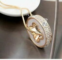 【送料無料】アクセサリー ネックレス colour blossom monogram idylle collana catena lusso oro bianco clover trifoglio