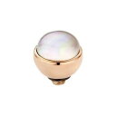 【送料無料】アクセサリー ネックレス ツイストワイヤーステンレススチールmelano twisted di trafilatura seashell 8 mmacciaio inox rotgold(4)