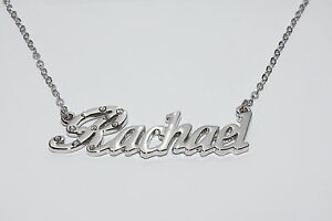 rachael 18ct bianco oro placcatura collana con nomenuziale compleanno anniversarioホワイトゴールドメッキネックレス※注意※NYからの配送になりますので2週間前後お時間をいただきます。人気の商品は在庫が無い場合がございます。ご了承くださいませ。サイズの種類の商品は購入時の備考欄にご希望のサイズをご記載ください。　携帯メールでの登録ですと楽天からのメールが届かない場合がございます。