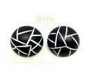 【送料無料】アクセサリー ネックレス エスニッククリップイヤリングorecchino con clip etnico bianco e nero art b000195 byba bijoux(4)
