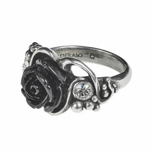 【送料無料】アクセサリー　ネックレス　ゴシックブラックローズパンクスワロフスキークリスタルリングalchemy of england gotico nero rose punk cristallo swarovski anello r223