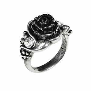 【送料無料】アクセサリー　ネックレス　ゴシックブラックローズパンクスワロフスキークリスタルリングalchemy of england gotico nero rose punk cristallo swarovski anello r223