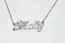 【送料無料】アクセサリー ネックレス モリーホワイトメッキゴールドネックレスカスタムmolly 18ct bianco oro placcatura collana con nomesposa personalizzato matrimonio