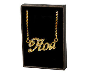̵ۥ꡼ͥå쥹ͥå쥹kɥåcollana con nome noa 18k placca...