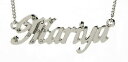 【送料無料】アクセサリー ネックレス kホワイトゴールドネックレススタイリッシュペンダント18k bianco oro placcato collana con nome onorevolefidanzamento elegante ciondolo
