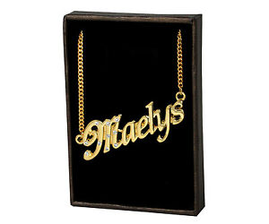̵ۥ꡼ͥå쥹ͥå쥹kɥåcollana con nome maelys 18k pla...