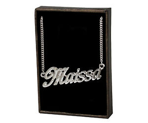 ̵ۥ꡼ͥå쥹ͥå쥹kɥåcollana con nome maissa 18k pla...