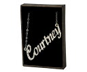 【送料無料】アクセサリー ネックレス ネックレスコートニーホワイトゴールドメッキcollana con nome courtney 18ct bianco or...