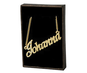 ̵ۥ꡼ͥå쥹ͥå쥹ѡʥ饤collana con nome johanna 18ct placcato orostrass cecoregali personalizzati