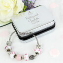 【送料無料】アクセサリー ネックレス パーソナライズブレスレットpersonalised wedding silver box and candy charm ...