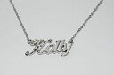 【送料無料】アクセサリー ネックレス ホリーホワイトメッキゴールドネームネックレスクリスマスholly 18ct bianco oro placcatura collana con nomefidanzata compleanno natale