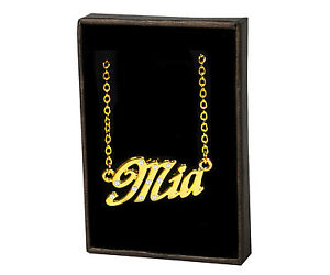 ̵ۥ꡼ͥå쥹ͥå쥹ޥcollana con nome mia 18k placcato oro...