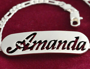 ̵ۥ꡼ͥå쥹ޥ֥쥹åbracciale con nome amanda 18k placcat...