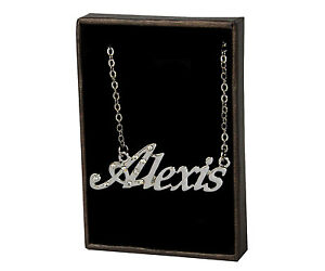 アクセサリー　ネックレス　ネームネックレスアレクシスクリスマスnome collana alexis 18k placcato oro best friend natale amore regalo famiglia