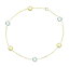 ̵ۥͥå쥹ɥ֥쥹åȥȥѡ14k yellow gold anklet bracelet with blue and lemon topaz gemstones 105 inches