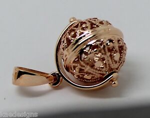 ̵ۥͥå쥹ɥۥ磻ȥɥɥܡ륹ԥʡڥ9ct yellow gold or white gold or rose gold 16mm filigree ball spinner pendant