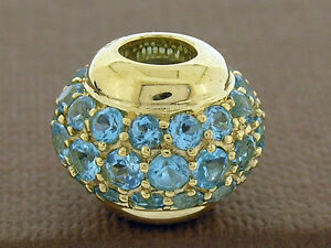 ̵ۥͥå쥹ɥȥѡӡbd040 genuine 9ct gold natural topaz large amp; heavy pave bead glittering