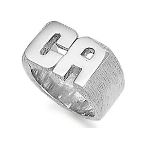 【送料無料】ネックレス スターリングsterling silver initial ring signet ring