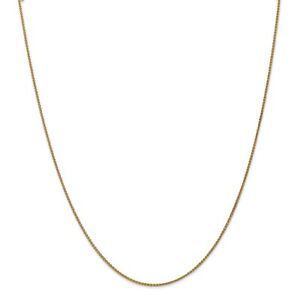 【送料無料】ネックレス　14k 125イェローゴールドmmspigaチェーンwロブスター143014k yellow gold 125mm polished solid spiga chain w lobster clasp 14 30