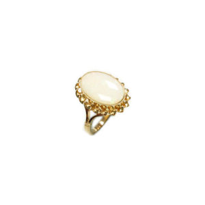 【送料無料】ネックレス　ゴールドレディースオパールドレスリング9ct gold ladies large opal dress ring